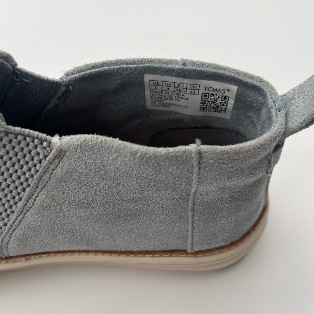 (74) Toms Womens Shoe ALL Grey And Light Brown Size 6 - Picture 3 of 6